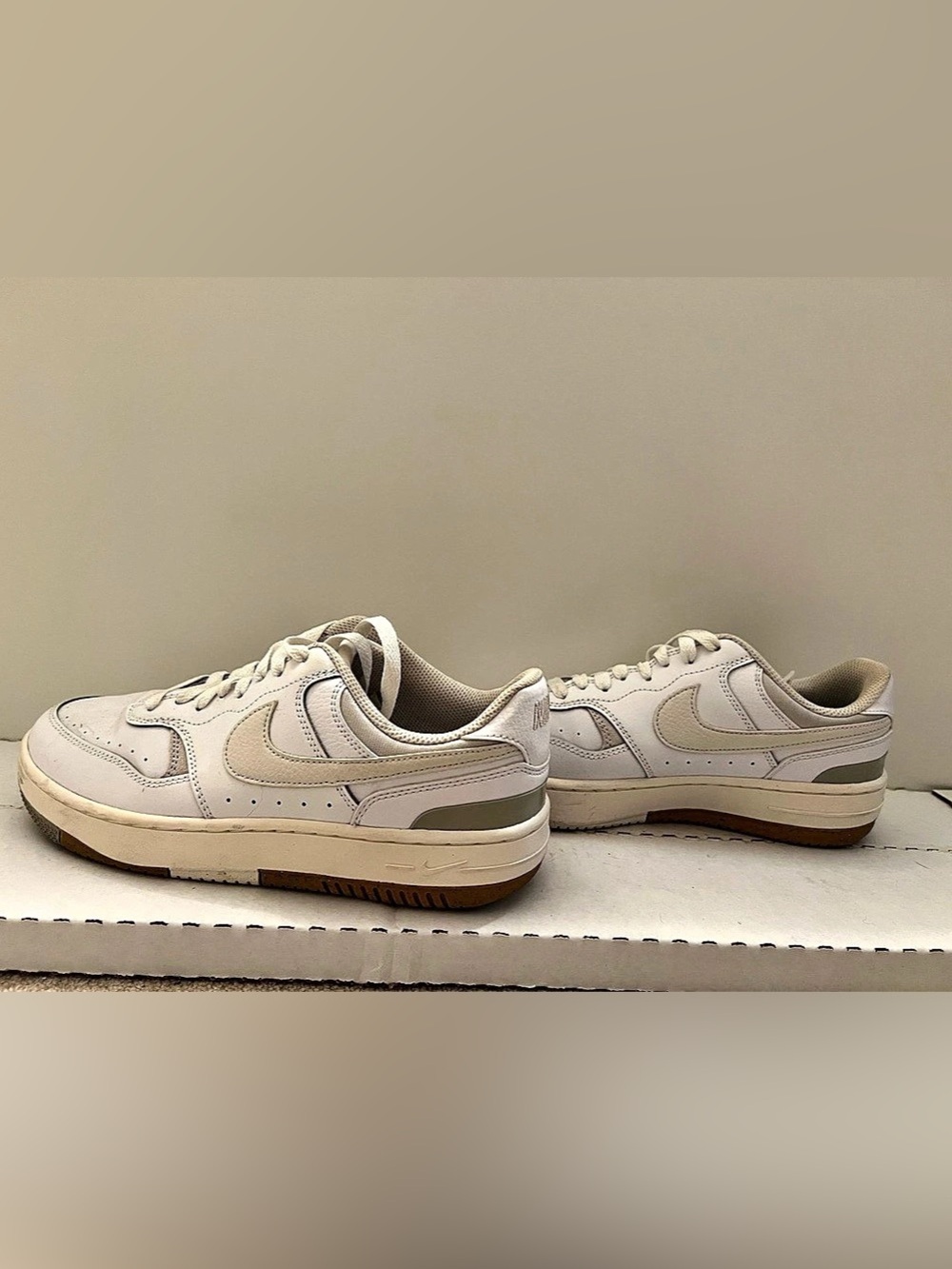 Nike Gamma Force Low Sneakers White & Beige US 8.5